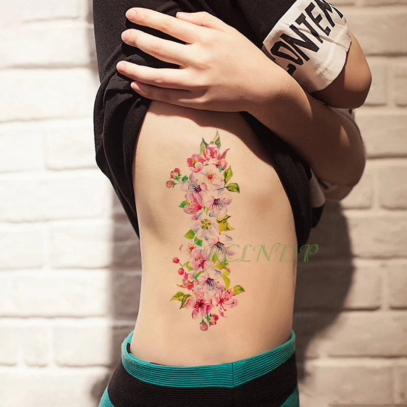 Waterproof Temporary Tattoo Sticker flower rose Peach blossom tatto stickers flash tatoo fake tattoos tatouage for girl women
Waterproof Temporary Tattoo Sticker flower rose Peach blossom tatto stickers flash tatoo fake tattoos tatouage for girl women