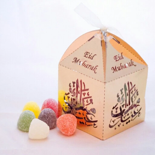 Luxurious eid gifts packaging! Eid party decorations for muslim laser cut eid mubarak candy box
Luxurious eid gifts packaging! Eid party decorations for muslim laser cut eid mubarak candy box