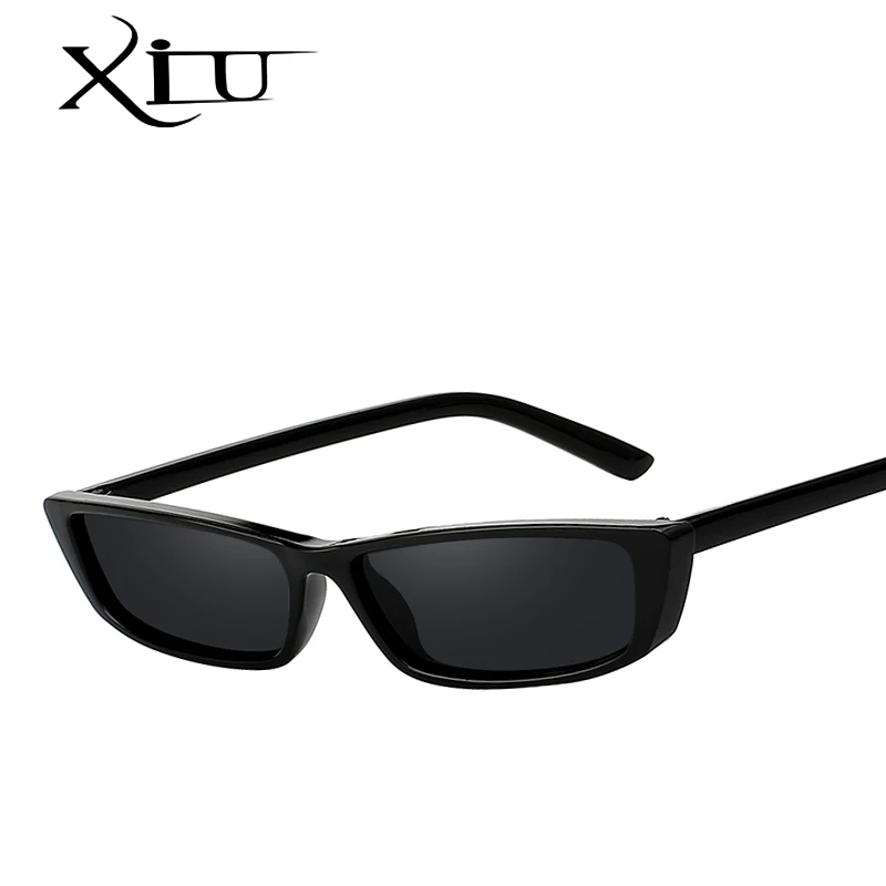 Солнечные очки XIU в винтажном стиле UV400 женские прямоугольной формы небольшие брендовые дизайнерские