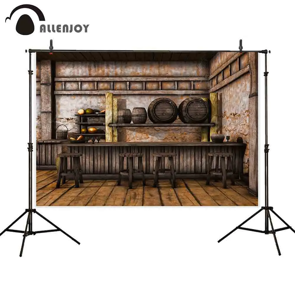 Allenjoy photography background old wood tavern vintage western countryside backdrop photo shoot props photocall decor
Allenjoy photography background old wood tavern vintage western countryside backdrop photo shoot props photocall decor