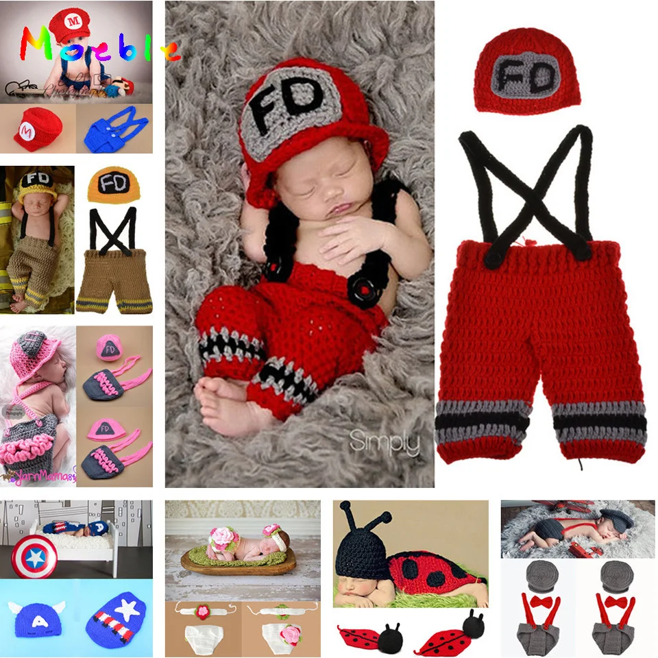 Crochet Baby Hat shorts Set Newborn Baby Fireman Costume Infant Boy Knitted Firefighters Photography Props 1set MZS-15037
Crochet Baby Hat shorts Set Newborn Baby Fireman Costume Infant Boy Knitted Firefighters Photography Props 1set MZS-15037