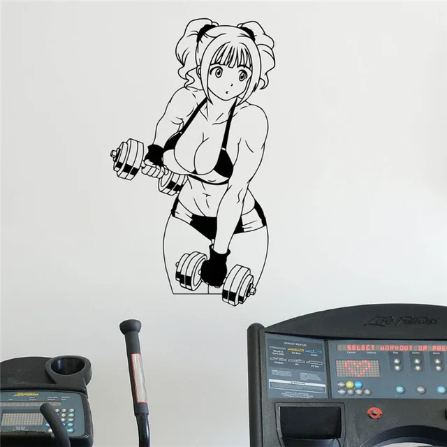 Free shipping Fitness Anime Wall Sticker Female Gym Sport Vinyl Sticker Home Wall Art Decor Ideas Interior Removable Design
Free shipping Fitness Anime Wall Sticker Female Gym Sport Vinyl Sticker Home Wall Art Decor Ideas Interior Removable Design