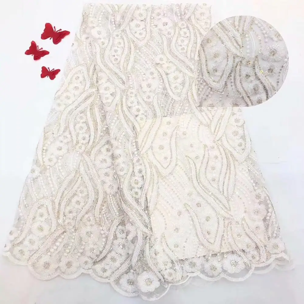 High Quality Lace Fabric Bridal Lace Embroidery African French Lace Fabric For Nigerian 5yards
High Quality Lace Fabric Bridal Lace Embroidery African French Lace Fabric For Nigerian 5yards