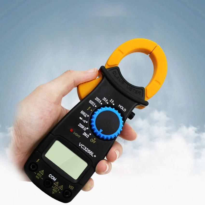 Digital Clamp Meter 2/20//200A AC, 600V AC/DC, 200K/2M Ohm +Fire Line Identification Anti-Burning Table Clamp Universal Meter
Digital Clamp Meter 2/20//200A AC, 600V AC/DC, 200K/2M Ohm +Fire Line Identification Anti-Burning Table Clamp Universal Meter