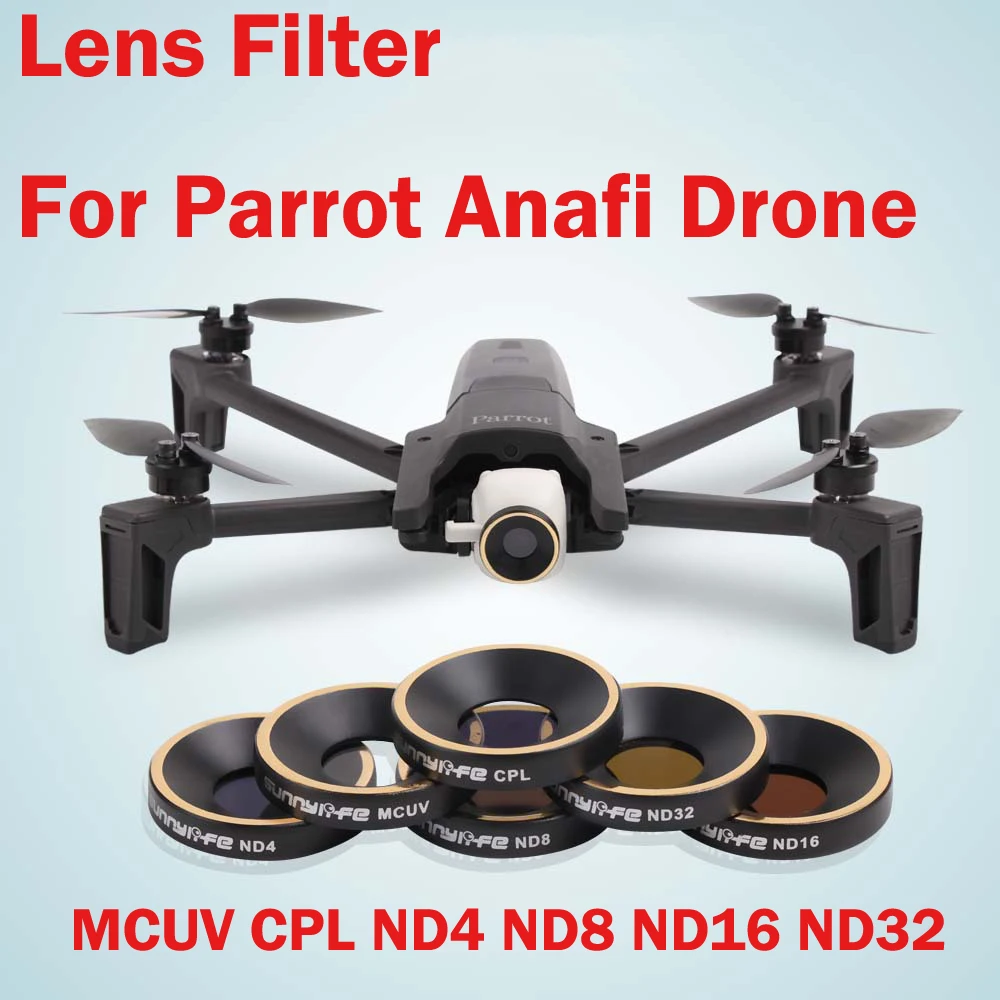Parrot Anafi Drone camera Filter MCUV CPL ND4 ND8 ND16 ND32 Camera Lens Filter for Parrot Anafi Drone Accessories
Parrot Anafi Drone camera Filter MCUV CPL ND4 ND8 ND16 ND32 Camera Lens Filter for Parrot Anafi Drone Accessories