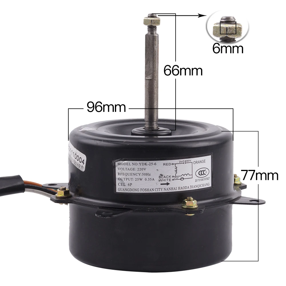YDK25-6 capacitor run asynchronous air conditioner external motor general electric air conditioning control parts
YDK25-6 capacitor run asynchronous air conditioner external motor general electric air conditioning control parts