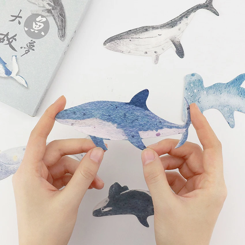 30 pcs/set Heteromorphism sea animal fish postcard greeting card christmas birthday card shark whale paper bookmark photo wall
30 pcs/set Heteromorphism sea animal fish postcard greeting card christmas birthday card shark whale paper bookmark photo wall