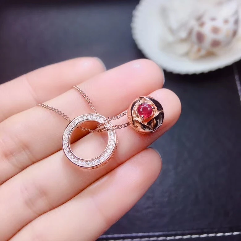 natural red ruby Pendant necklaces natural gemstone pendant S925 silver Fashion round two wears Women wedding luck jewelery
natural red ruby Pendant necklaces natural gemstone pendant S925 silver Fashion round two wears Women wedding luck jewelery