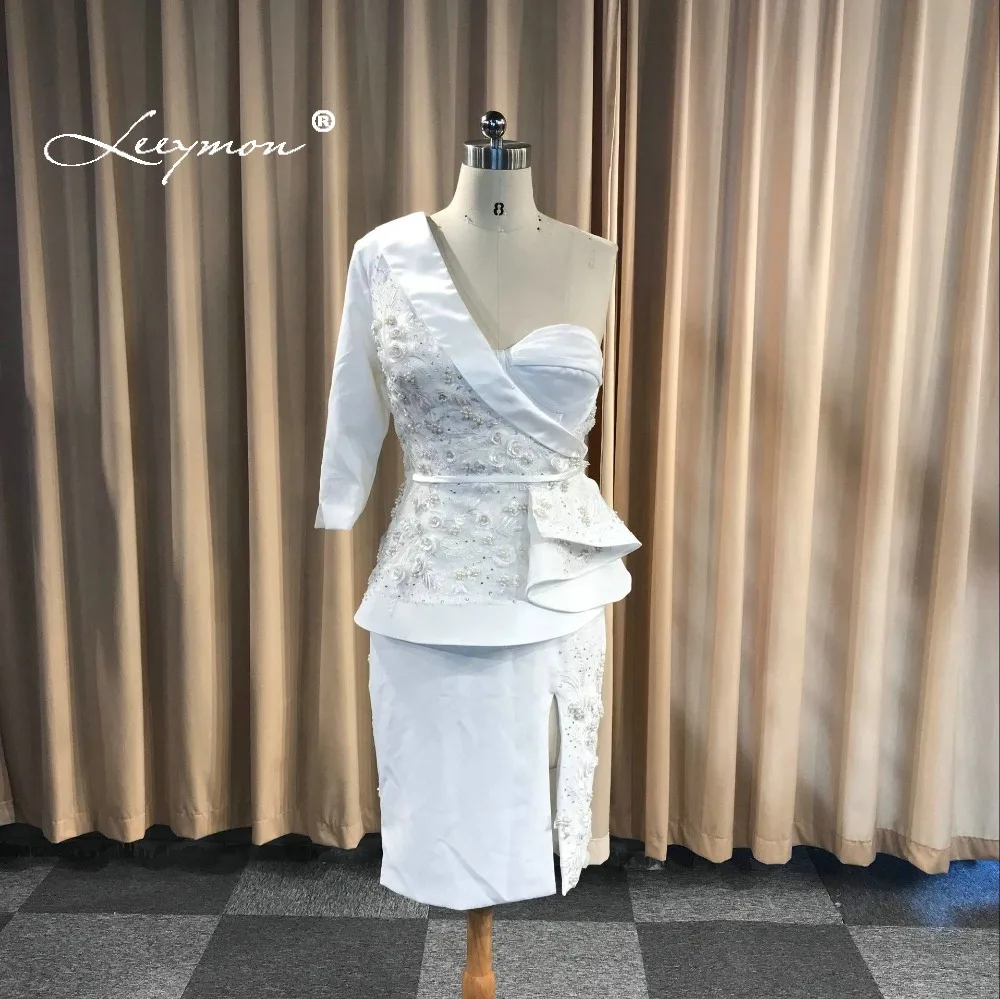 Leeymon 2020 White Elegant Three-piece Suit Sheath One-Shoulder Knee Length Lace Party Plus Size Cocktail Dresses
Leeymon 2020 White Elegant Three-piece Suit Sheath One-Shoulder Knee Length Lace Party Plus Size Cocktail Dresses