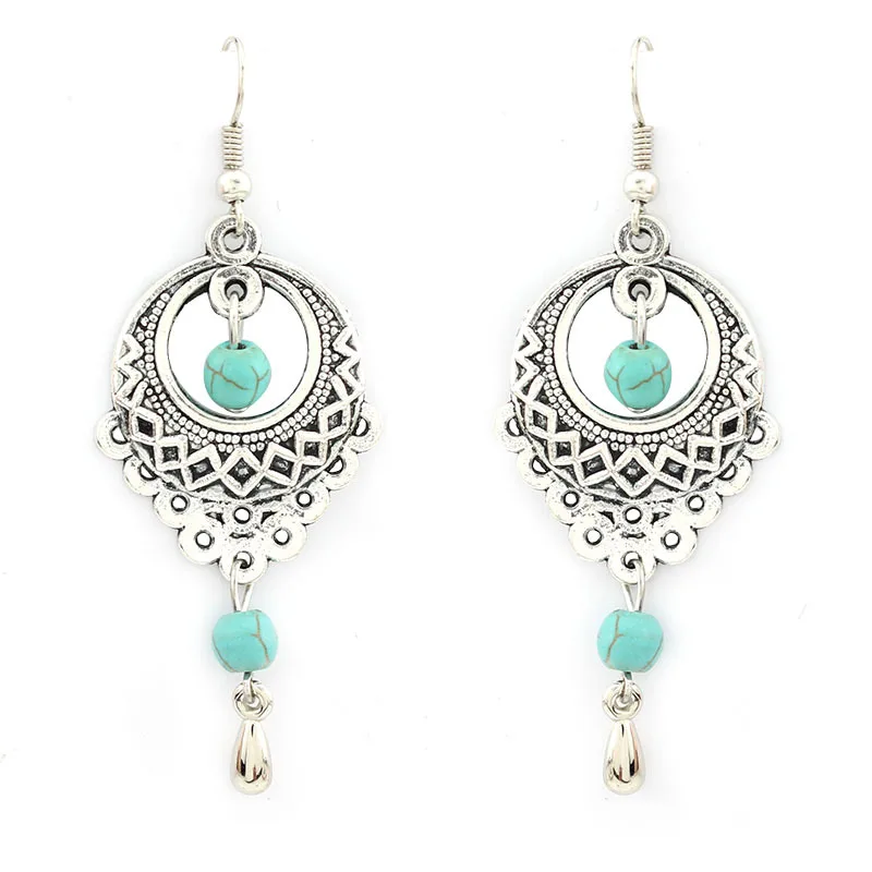 MISANANRYNE Retro Round Engraving Pattern Turquoises Natural Stone Pendants Earring Long Earring Bijoux Femme Gift
MISANANRYNE Retro Round Engraving Pattern Turquoises Natural Stone Pendants Earring Long Earring Bijoux Femme Gift