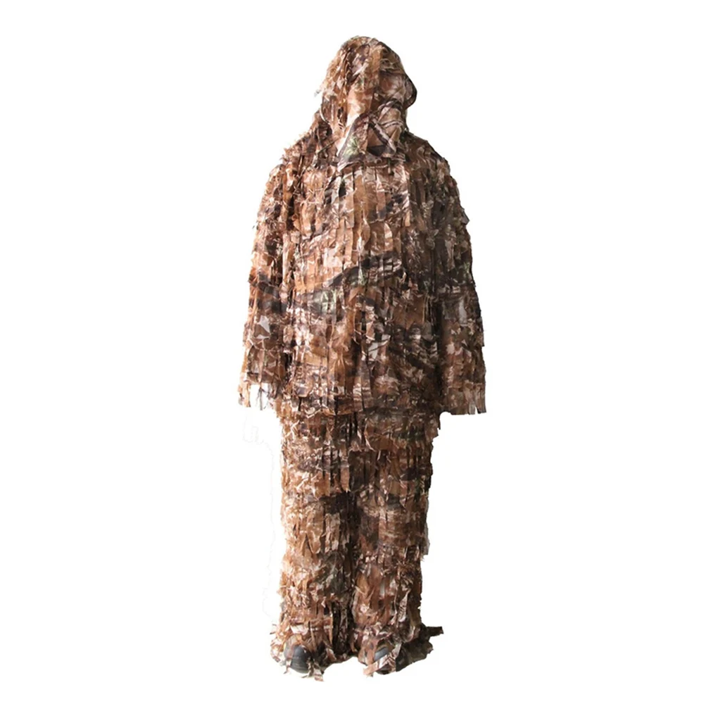 3-D Ghillie Suit Premium Hunting Net Camo Suit Camouflage Clothing Double The Leaf Suit Ghillie Suit Clothing Jacket and Pants
3-D Ghillie Suit Premium Hunting Net Camo Suit Camouflage Clothing Double The Leaf Suit Ghillie Suit Clothing Jacket and Pants
