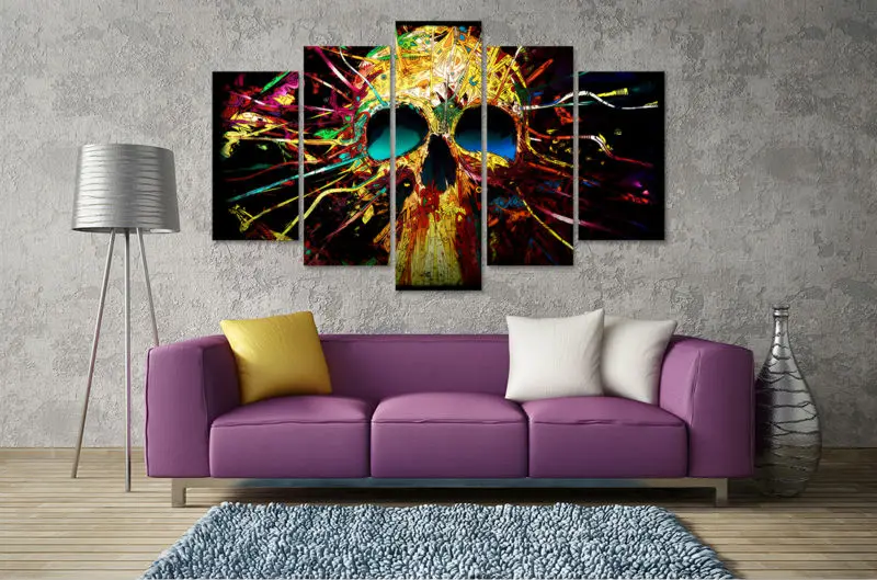 Print colorful skull comics Painting Home decor wall art Picture living room decor print Halloween Canvas Painting art /PT0494
Print colorful skull comics Painting Home decor wall art Picture living room decor print Halloween Canvas Painting art /PT0494