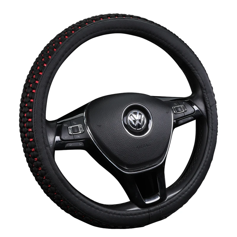 37-38CM New Car Steering Wheel Cover Artificial Leather Steering-Wheel Covers Breathable Fabric Braid Auto Accessories Universal
37-38CM New Car Steering Wheel Cover Artificial Leather Steering-Wheel Covers Breathable Fabric Braid Auto Accessories Universal