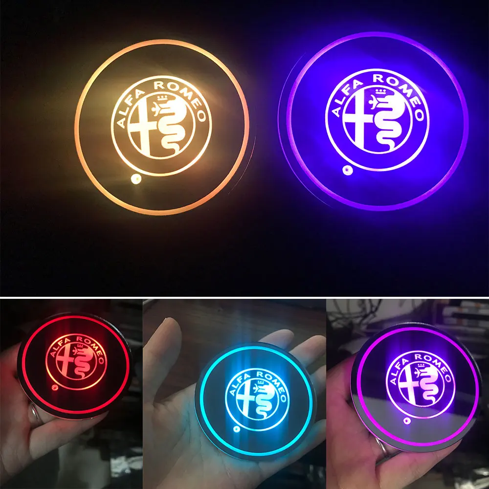 2PCS Car LED Light Lamp Cup Holder Mat Pad Bottle Built-in car styling for alfa romeo Giulia Stelvio Mito 147 156 159 166 car
2PCS Car LED Light Lamp Cup Holder Mat Pad Bottle Built-in car styling for alfa romeo Giulia Stelvio Mito 147 156 159 166 car