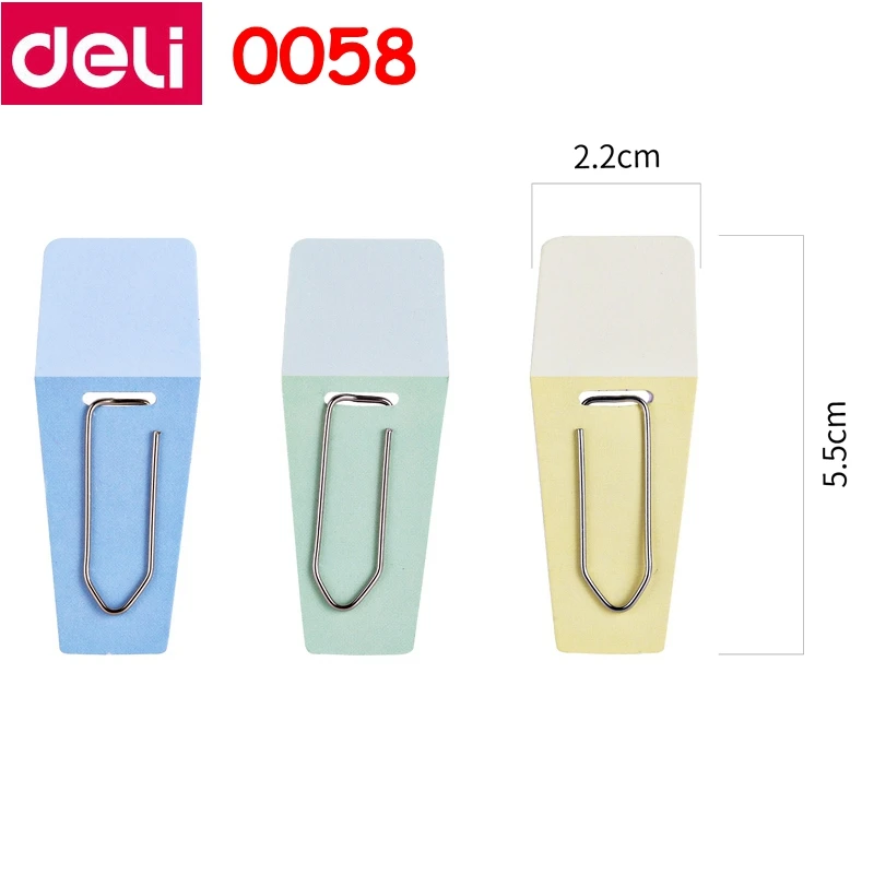 18PCS/Bag Deli 0058# 0059# Paper clip with marker paper color paper clips and markers documents markers
18PCS/Bag Deli 0058# 0059# Paper clip with marker paper color paper clips and markers documents markers