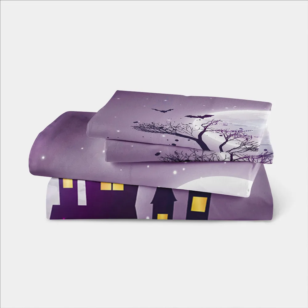 Black Moon Night Bedding Set Halloween Cartoon Castle Print Duvet Cover Set King Queen Bed Cover Pillowcase Home Textile D35
Black Moon Night Bedding Set Halloween Cartoon Castle Print Duvet Cover Set King Queen Bed Cover Pillowcase Home Textile D35
