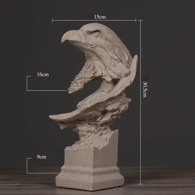 Sandstone Eagle Bust Figurine Animal Hogar Statue Art&Craft Office Hotel Clubhouse Living Room Decoration L3327
Sandstone Eagle Bust Figurine Animal Hogar Statue Art&Craft Office Hotel Clubhouse Living Room Decoration L3327