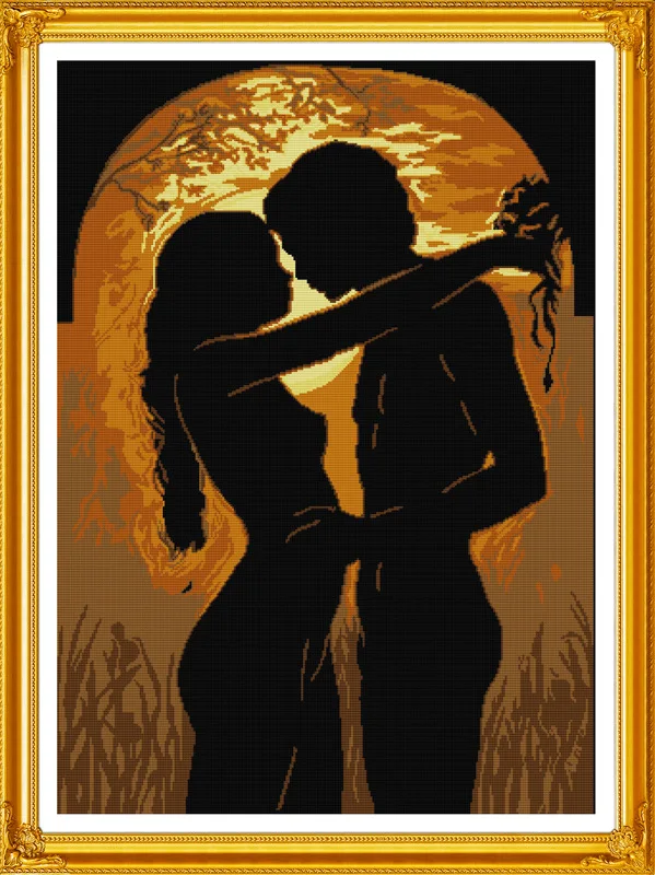 The young couple in the moonlight Печатный холст DMC считает наборы для вышивки крестиком Набор для вышивки крестиком
The young couple in the moonlight Печатный холст DMC считает наборы для вышивки крестиком Набор для вышивки крестиком