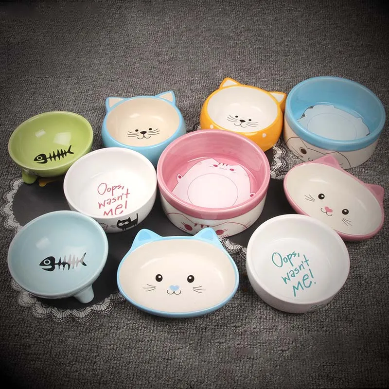 Cute Pet Dog Cat Food Feeder Ceramic Non-slip Bowl Food Water Dispenser Puppy Kitten Feeding Bowls Cats Cartoon Food Container
Cute Pet Dog Cat Food Feeder Ceramic Non-slip Bowl Food Water Dispenser Puppy Kitten Feeding Bowls Cats Cartoon Food Container