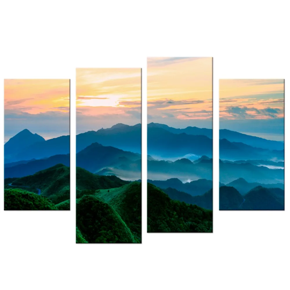 4 Pcs/Set Peak Sunset Canvas Prints Wall Art Pictures For Living Room Decoration painting
4 Pcs/Set Peak Sunset Canvas Prints Wall Art Pictures For Living Room Decoration painting