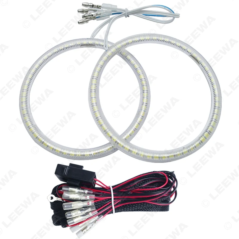 LEEWA белый/синий/желтый 2 шт./компл. Moto LED Halo кольца ангельские глазки DRL фара для Yamaha