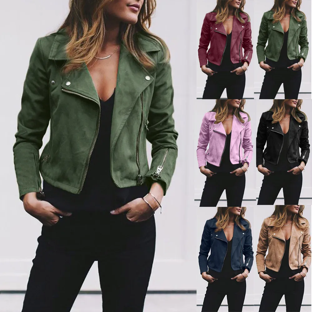 Jacket In Women'S Cardigans Womens Ladies Retro Rivet Zipper Up Bomber Jacket Casual Coat Outwear35
Jacket In Women'S Cardigans Womens Ladies Retro Rivet Zipper Up Bomber Jacket Casual Coat Outwear35