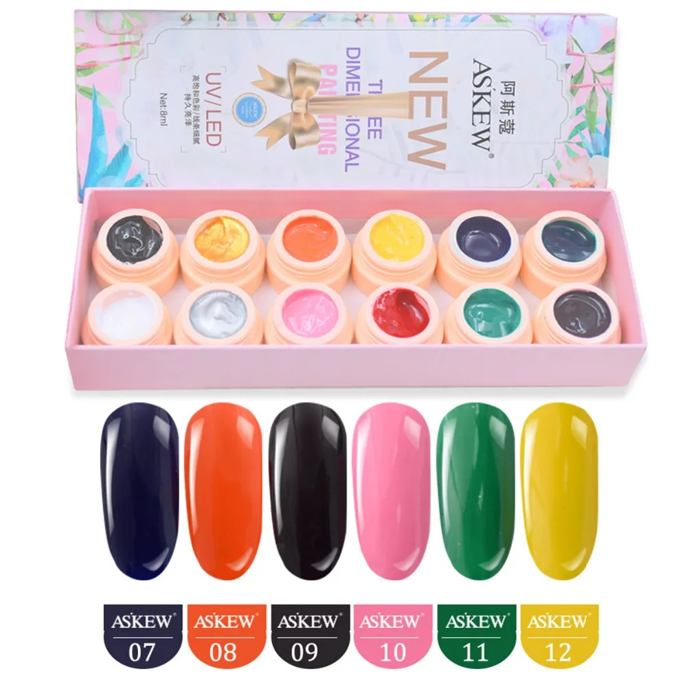 Meicailin 5g Pure Color Painting Gel Nail Varnish Paint Drawn Glitter UV LED Manicure Gel Lacquer for 3D DIY Nail Art Gelpolish
Meicailin 5g Pure Color Painting Gel Nail Varnish Paint Drawn Glitter UV LED Manicure Gel Lacquer for 3D DIY Nail Art Gelpolish