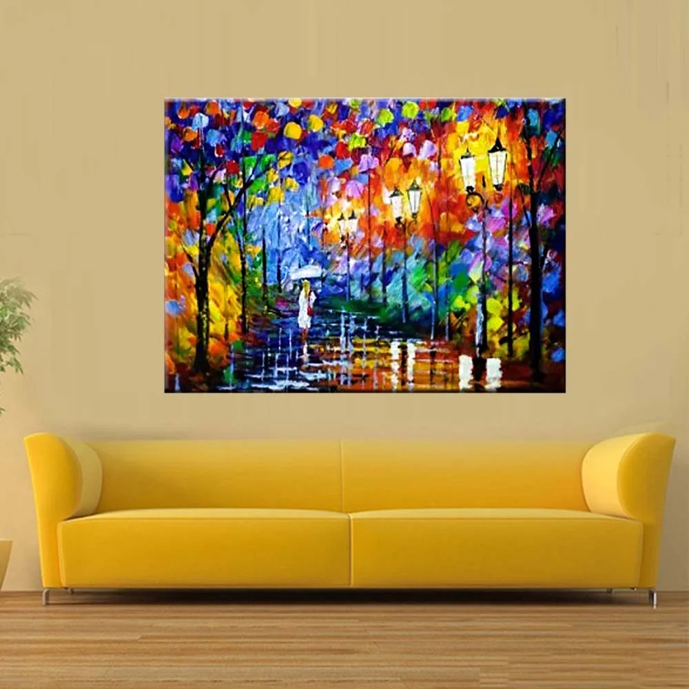Hand Painted Abstract Colorful Palette Knife Landscape Canvas Oil Painting Lady Walk Park Lamp Wall Picture Living Room Decor
Hand Painted Abstract Colorful Palette Knife Landscape Canvas Oil Painting Lady Walk Park Lamp Wall Picture Living Room Decor