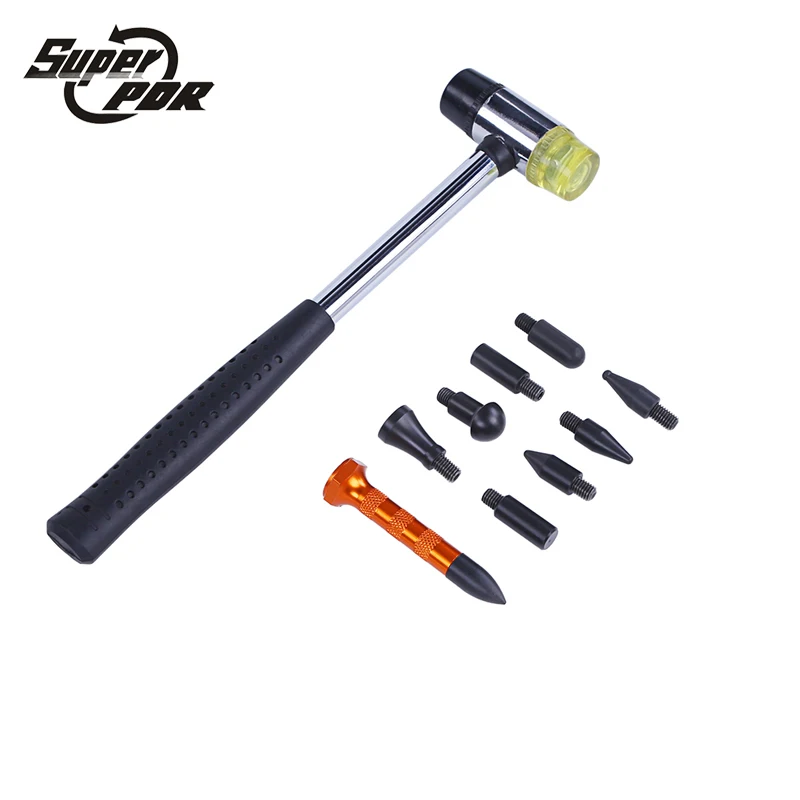 Super PDR Paintless Dent Repair Tools Shop - High Quality Dent Removal PDR Tools Gold Tap Down Pen With 9 Heads Rubber Hammer
Super PDR Paintless Dent Repair Tools Shop - High Quality Dent Removal PDR Tools Gold Tap Down Pen With 9 Heads Rubber Hammer
