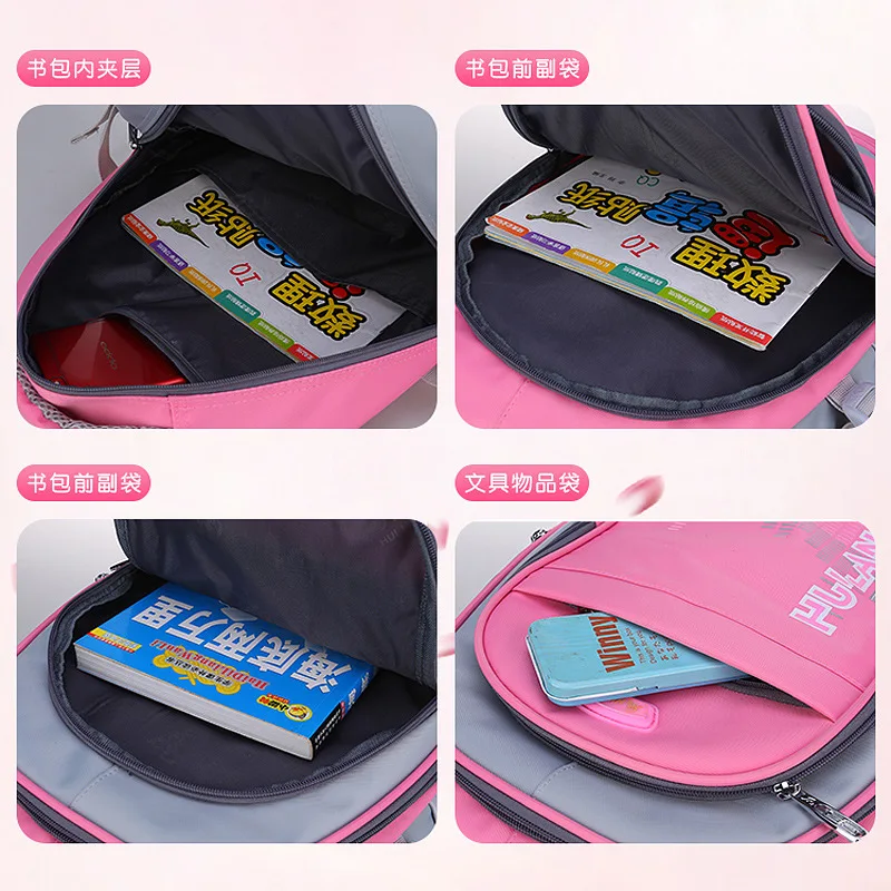 Boys&girls Schoolbags Primary Escolar Orthopedic Book Bags Teenager Fashion Satchel Mochila Capacity Travel Backpack Sac Enfant | Багаж и