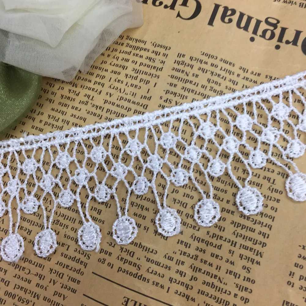 15Yards White African Cord Laces Fringe Trims Tassel Venice Lace Trim DIY Craft Accessories Sewing Costume Craft Applique 4cm
15Yards White African Cord Laces Fringe Trims Tassel Venice Lace Trim DIY Craft Accessories Sewing Costume Craft Applique 4cm