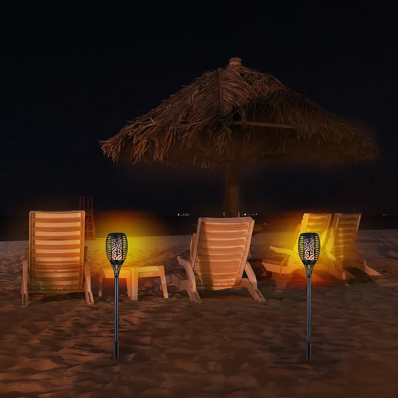 Ретро уличные Водонепроницаемый пламени мерцающего садовый светильник Torch Light