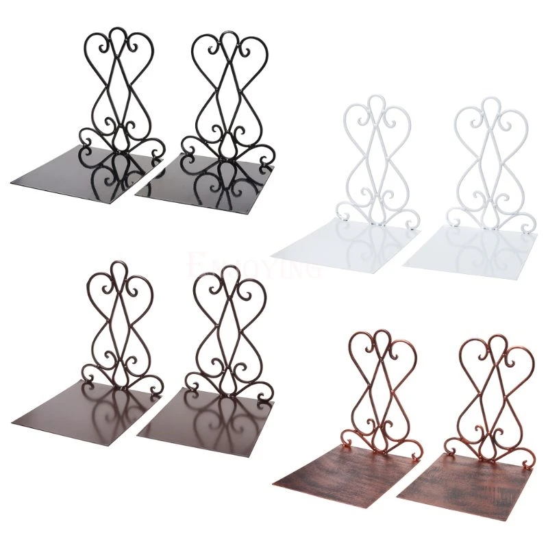 1 Pair Portable Metal Bookends Book Stand Holder Desktop Rack Shelf For Home Office Supplies
1 Pair Portable Metal Bookends Book Stand Holder Desktop Rack Shelf For Home Office Supplies