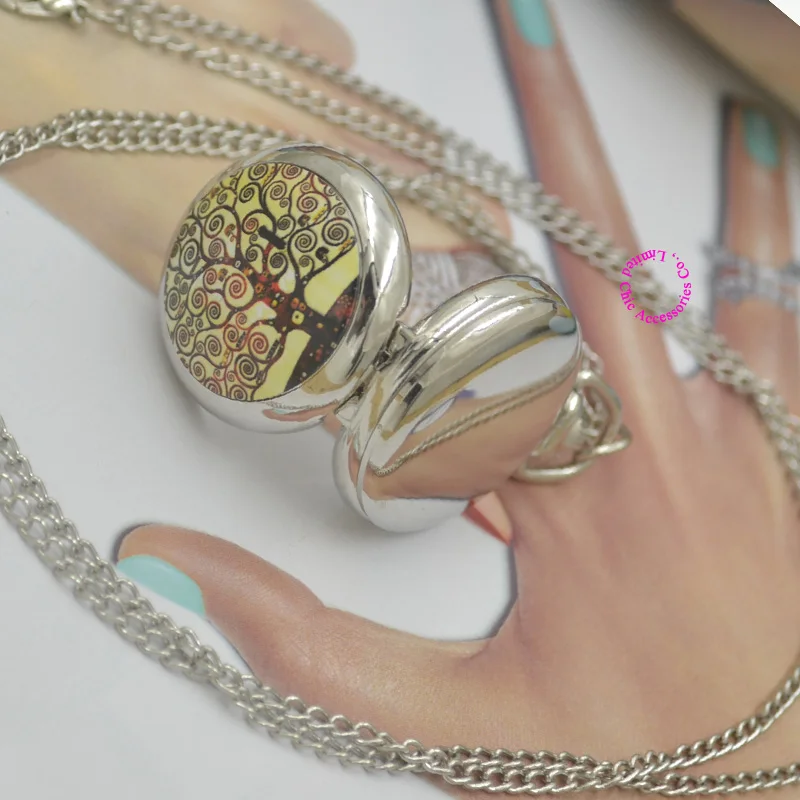 wholesale Topearl Jewelry Klimt Tree Life Quartz Necklace Pocket Watch woman lady girl fashion fob watches silver antibrittle
wholesale Topearl Jewelry Klimt Tree Life Quartz Necklace Pocket Watch woman lady girl fashion fob watches silver antibrittle