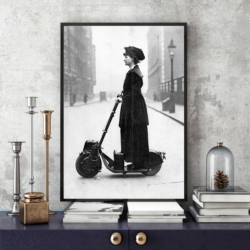 NOOG 1916 Scooter Wall Art Canvas Painting Nordic Posters And Prints vintage Decoration Picture Living Room Wall Picture Salon
NOOG 1916 Scooter Wall Art Canvas Painting Nordic Posters And Prints vintage Decoration Picture Living Room Wall Picture Salon