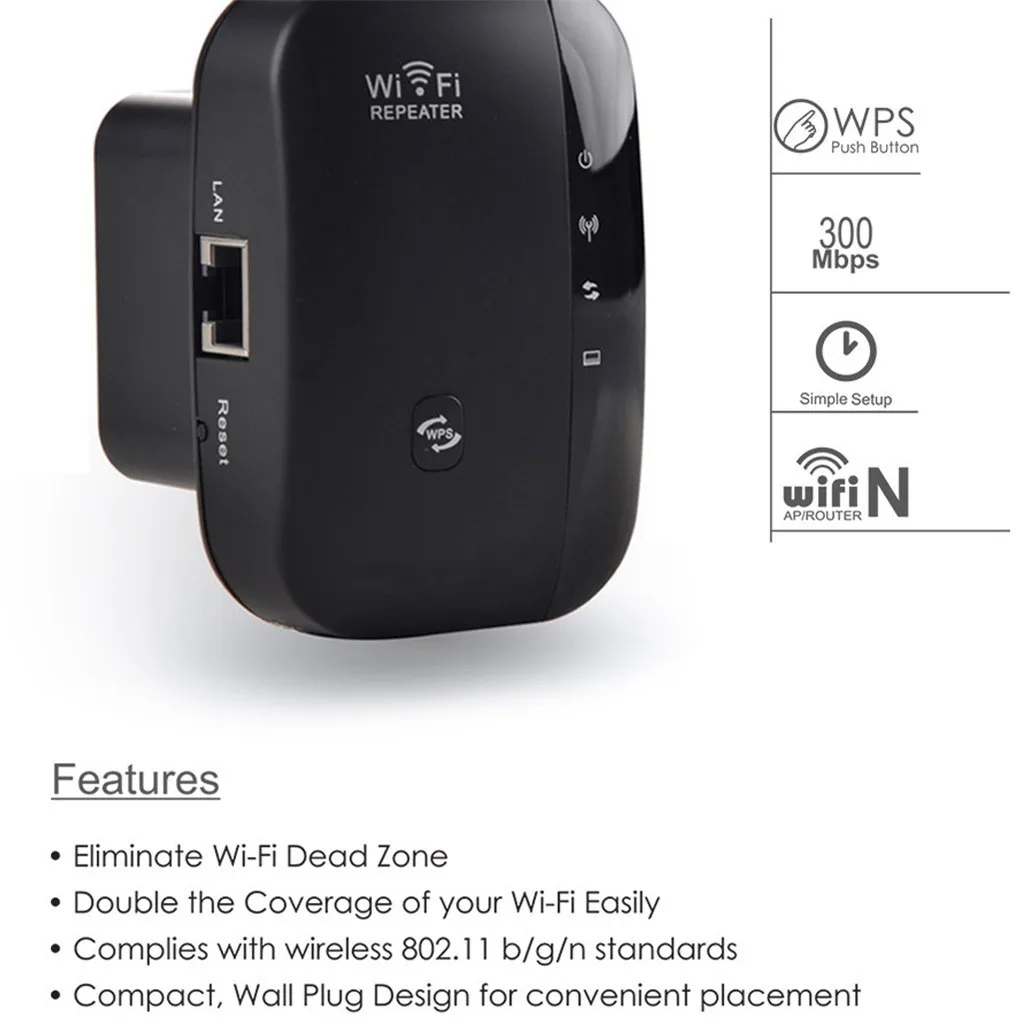 2019 Hot Wifi Repeater 300Mbps Wireless-N 802.11 AP Router Extender Signal Booster Range Universal Multifunction Bracket Stand
2019 Hot Wifi Repeater 300Mbps Wireless-N 802.11 AP Router Extender Signal Booster Range Universal Multifunction Bracket Stand