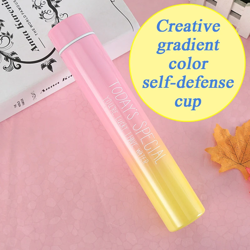 Creative gold hoop water cup stainless steel self-defense cup gradient color portable cup fashion gift cup Thermos cup
Creative gold hoop water cup stainless steel self-defense cup gradient color portable cup fashion gift cup Thermos cup
