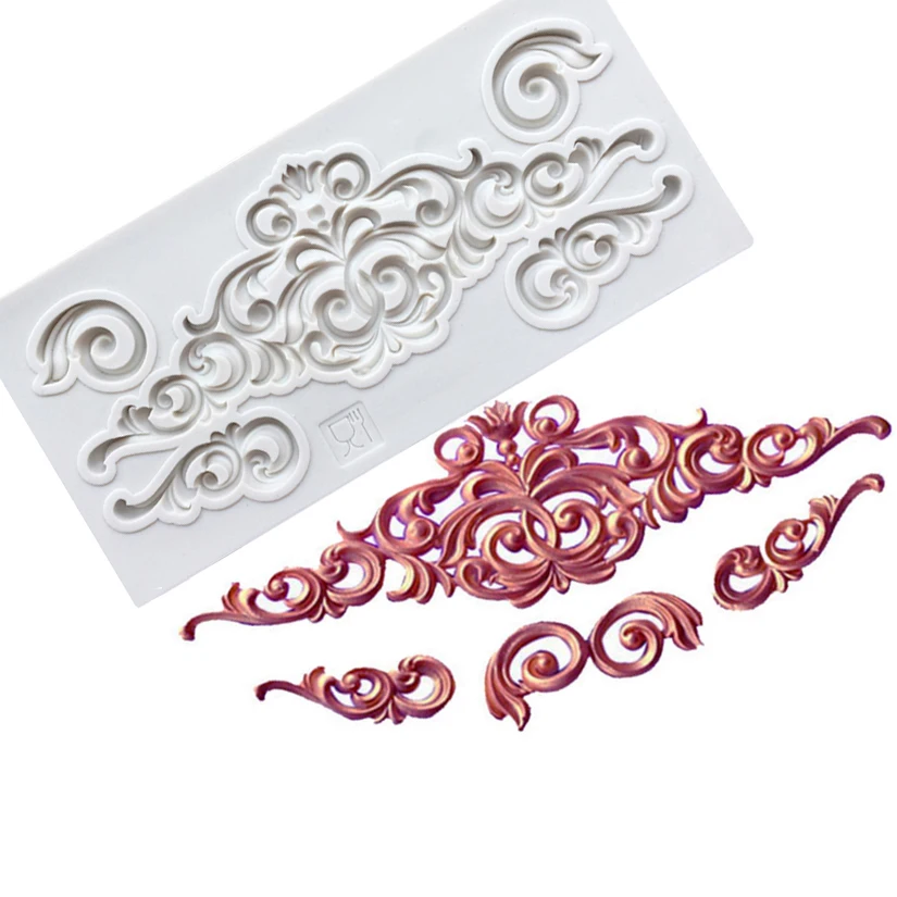 Wholesale 10 pcs/lot Decorative Pattern Silicone Fondant Cake Mold Chocolate Mold for the Kitchen Decorating Tools
Wholesale 10 pcs/lot Decorative Pattern Silicone Fondant Cake Mold Chocolate Mold for the Kitchen Decorating Tools