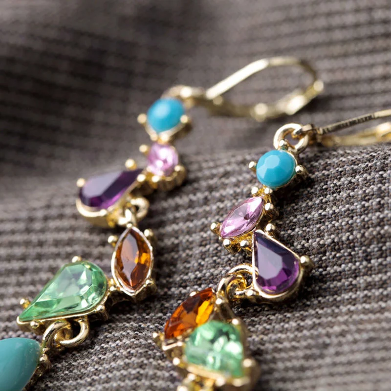 JUJIE New Styles Fashion Flower Earrings For Women Resin Water Drop Elegant Multicolor Crystal Earrings Plant Jewelry
JUJIE New Styles Fashion Flower Earrings For Women Resin Water Drop Elegant Multicolor Crystal Earrings Plant Jewelry