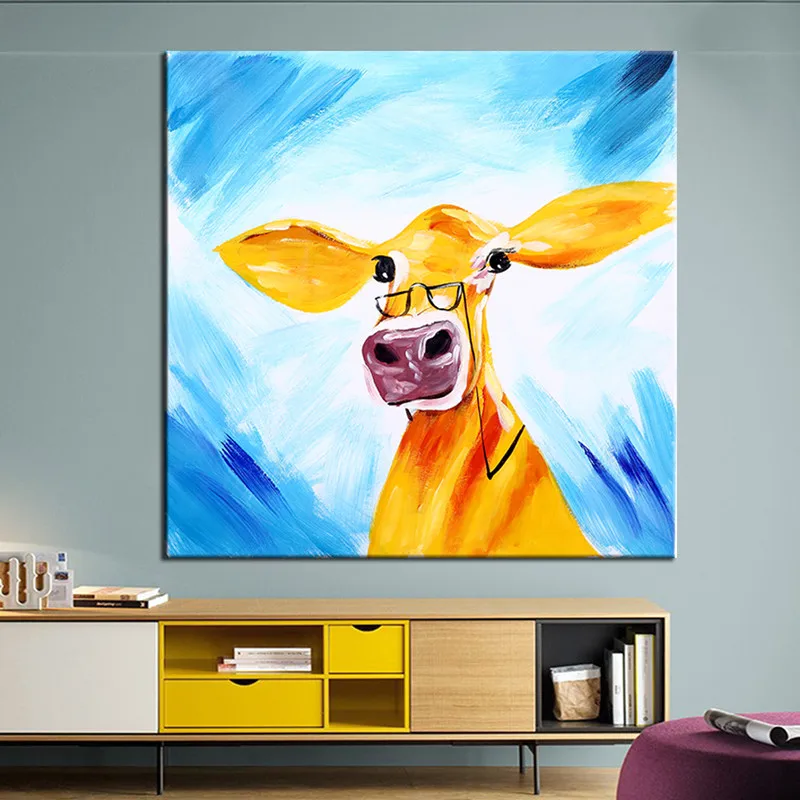 Best Handpainted Animal Modern Oil Painting On Canvas Cartoon Wall Painting wall Picture For Living Room kid's room Wall Decor
Best Handpainted Animal Modern Oil Painting On Canvas Cartoon Wall Painting wall Picture For Living Room kid's room Wall Decor