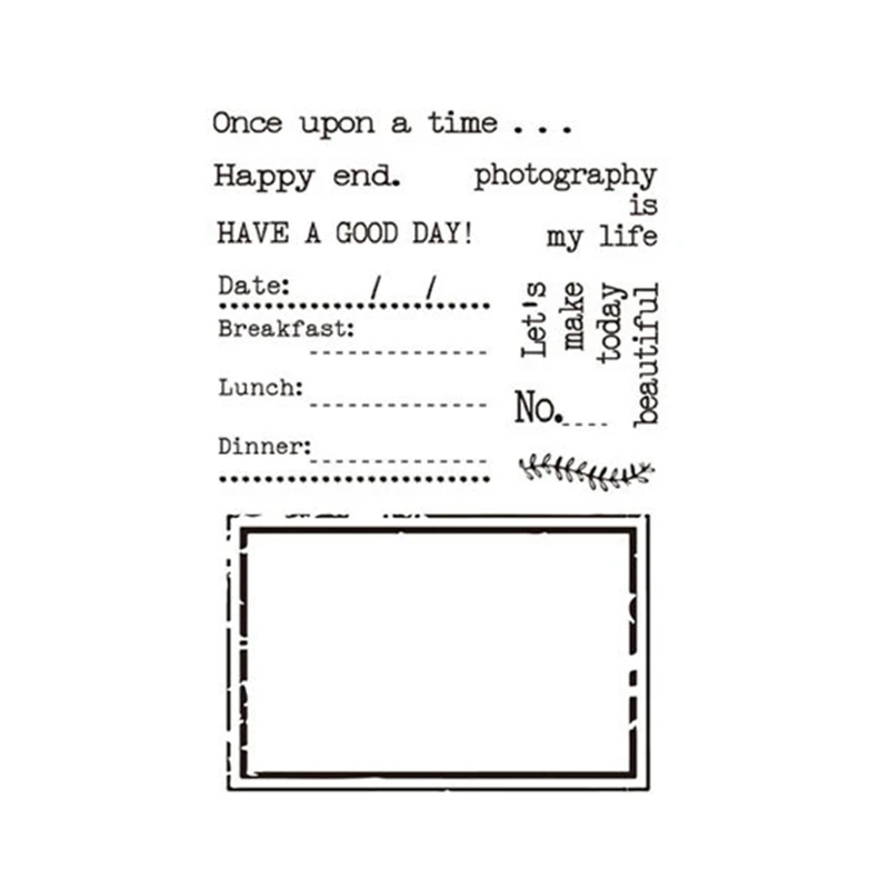 New Arrivals Daily Phrase Stamp Transparent Clear Stamps Silicone Seal for DIY Scrapbooking Card Making Photo Album Decor Crafts
New Arrivals Daily Phrase Stamp Transparent Clear Stamps Silicone Seal for DIY Scrapbooking Card Making Photo Album Decor Crafts
