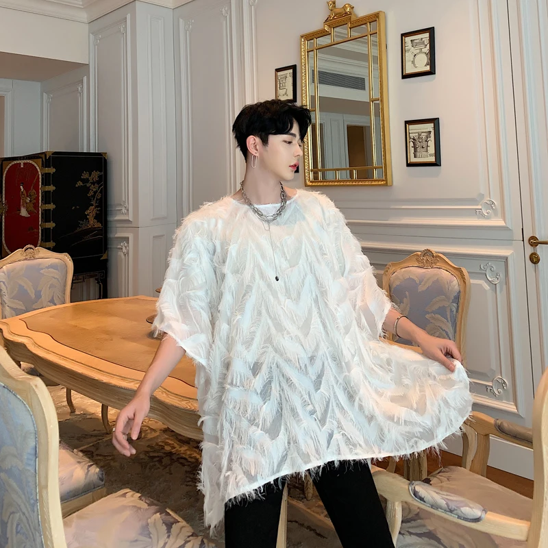 2019One siz!!Summer tide three-dimensional feather Korean version of the fairy short-sleeved T-shirt bat sleeve shirt.
2019One siz!!Summer tide three-dimensional feather Korean version of the fairy short-sleeved T-shirt bat sleeve shirt.