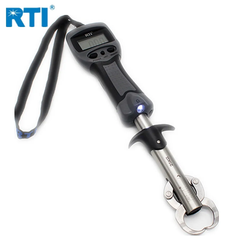 RTI Stainless Steel Fish Grip with Electronic Scale and Light Max Drag 25kg 34cm Fishing Gripper with High Performance Chip Tool
RTI Stainless Steel Fish Grip with Electronic Scale and Light Max Drag 25kg 34cm Fishing Gripper with High Performance Chip Tool