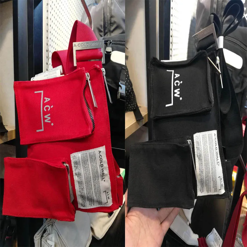 A-COLD-WALL* Waist Packs Bag 2019 New Men Women Casual A-COLD-WALL Bags Canvas Multifunction ACW Pack 21cm*22cm*2cm
A-COLD-WALL* Waist Packs Bag 2019 New Men Women Casual A-COLD-WALL Bags Canvas Multifunction ACW Pack 21cm*22cm*2cm