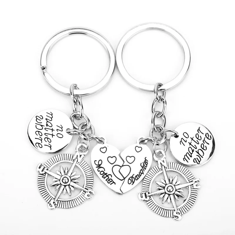 2 Fashionable Best Friend Keychain Heart-Shaped No Matter Where Compass BFF Good Friend Keychain Friendship Couple Jewelry Gift
2 Fashionable Best Friend Keychain Heart-Shaped No Matter Where Compass BFF Good Friend Keychain Friendship Couple Jewelry Gift