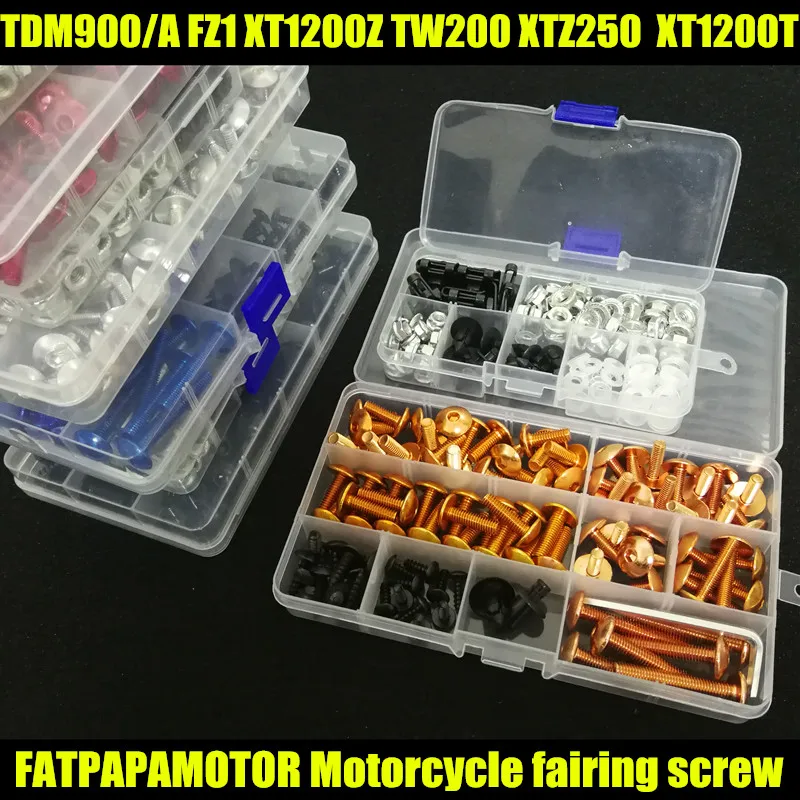 Universal Motorcycle Fairing Bolts Screw Moto Spring Bolts For YAMAHA TDM900 A FZ1 XT1200Z TW200 XTZ250 XT1200T
Universal Motorcycle Fairing Bolts Screw Moto Spring Bolts For YAMAHA TDM900 A FZ1 XT1200Z TW200 XTZ250 XT1200T