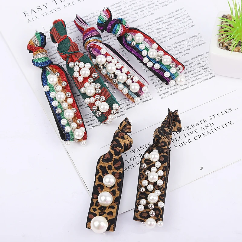 10PCS/LOT Leopard Print Elastic Pearl Hair Bands For Girls Bohemian Headband Scrunchy Korean Kids Hair Accessories For Women
10PCS/LOT Leopard Print Elastic Pearl Hair Bands For Girls Bohemian Headband Scrunchy Korean Kids Hair Accessories For Women