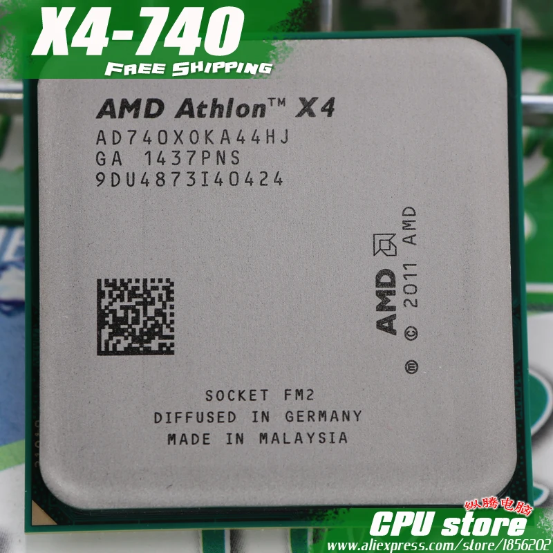Бесплатная доставка процессор AMD X4 740 Quad Core FM2 3 2 GHz 4MB 65W штук (Рабочая 100%) есть