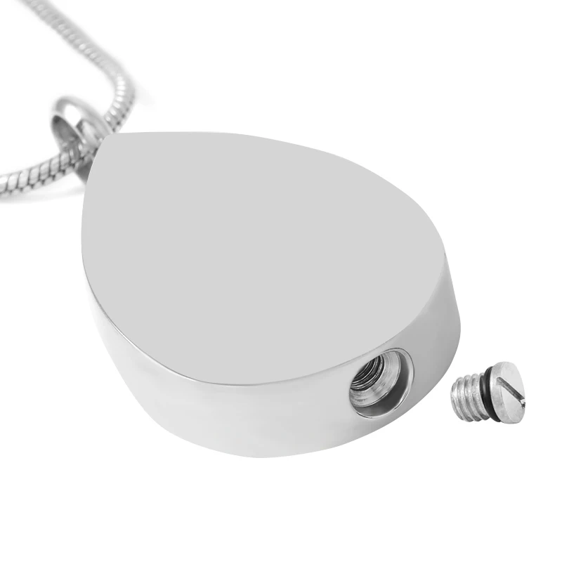 IJD9433 Engravable Blank Stainless Steel Teardrop Cremation Jewelry To Hold Ashes Keepsake Memorial Urn Pendant For Engraving
IJD9433 Engravable Blank Stainless Steel Teardrop Cremation Jewelry To Hold Ashes Keepsake Memorial Urn Pendant For Engraving