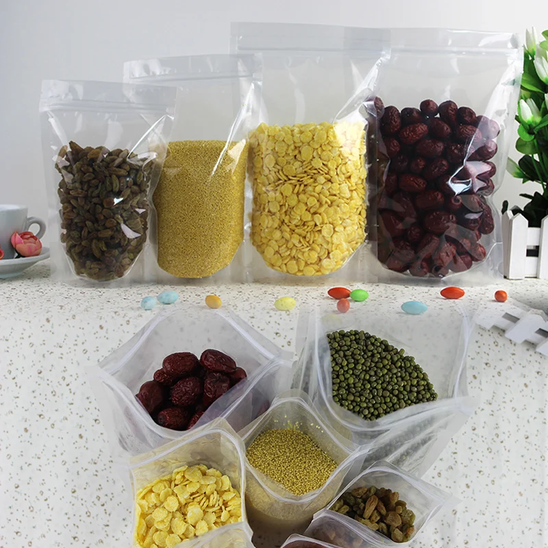 13X20+4cm Transparent food packaging bag transparent self supporting bag Self sealing packaging food in stock
13X20+4cm Transparent food packaging bag transparent self supporting bag Self sealing packaging food in stock
